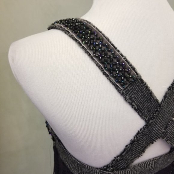 NWT Free People rhinestone detailed X back dress women's size 0 (W20) - Picture 3 of 8